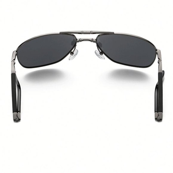 Trifold Aviator Sunglasses (Black) - Picture 4 of 5